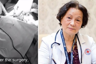 奇跡の回復を遂げたワン・ サンタイ医師（スクリーンショット/大紀元合成）